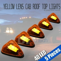 Жълт светодиоден покрив отгоре камион Suv Cab Marker работещ просветски светлини комплект комплект