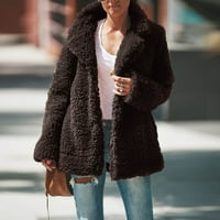 Палто жени зимно топло палто яке изходни дамски жилетка палто двустранно кадифено палто с качулка черни дамски евтини гащеризони