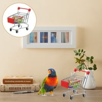 Поставете папагал мини за пазаруване на играчка за играчки за птици за играчки за играчки за дъвчене на птици