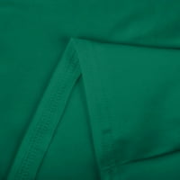 Penkiiy жени v-образни солидни цветови гащеризони частично позициониране от печат с къс ръкав работещи униформени върхове лято универсална тениска l зелена лятна сделка
