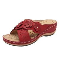 Jsaierl дамски сандали клинови чехли облечени летни широки ширини сандали удобна арх поддръжка сандал за плаж пътувания