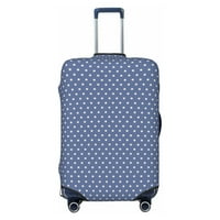 Прикритие на куфара за пътуване, сини бели патриотични звезди еластичен миещи се протектори за куфар, голям размер, голям размер