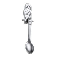Frehsky Kitchen Gadgets Creative неръждаема стомана Риба Форма лъжици, Coffee Tea Spoon Flatware Sware Tools Spoons