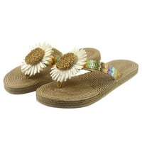 Домашни чехли за жени модни летни дами чехли Wedegs отдолу леко тегло солидни ежедневни плажни ежедневни летни обувки khaki 8.5