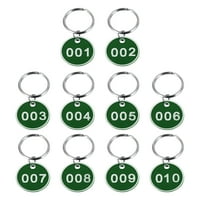 Етикети на ключовете на хемотон с номериран номер на пръстен номер на ключодържатели от до 10