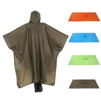 Frofued Unise Multifuncy Raincoat Waterprows Rain Cover Poncho Picnic Mat Cushion