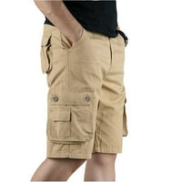 Pedort Biker Shorts Мъжки мъжки шорти за голф мъжки товарни къси панталони отпуснати пригодни комедии за ежедневни къси панталони много джоба основни карирани шорти армия зелено, 5xl