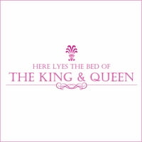 Тук лежи леглото на краля и кралицата винил - средно - горещо розово