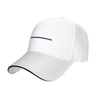 Обратно-синьо-полицейски каскат бяла с един размер регулируема шап