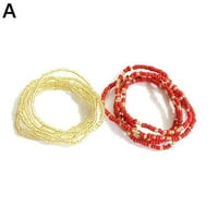 Мъниста с мъниста от талии Body Jewelry Belly African Chain Beads Colors Colors Multipl Fast P5F4