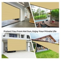 Сянка Net Sun Mesh 90% слънцезащитен сенник плат, засенчваща мрежа, топлинна изолация Слънчев сенник Net Balcony Sun-Doof, Grommets, залепен ръб, за оранжерия, паркинг