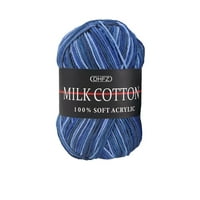 Frehsky плетен комплект цветно ръчно плетене мляко памучен плетене на една кука, смесена памук f