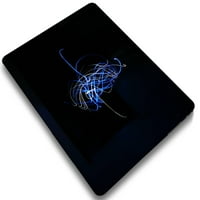 Капак на калъфа с твърда обвивка само за MacBook Pro S Кабелен обратен модел A1398, Blue Series A 0514