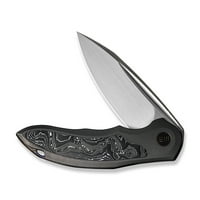 Нож Makani 21048b- фолио въглеродни влакна титан 20CV джобни ножове