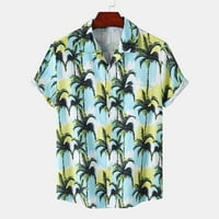 Хавайски ризи за мъже с къс ръкав редовно прилепнали мъжки флорални ризи лято бутон надолу плажни ризи