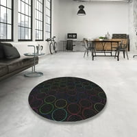 Ahgly Company Indoor Square Marketed Light Black Noventy Area Rugs, 3 'квадрат