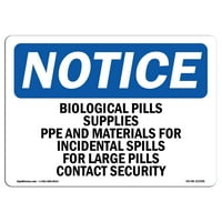 Знак за известие - Биологични разливи доставки на PPE и материали