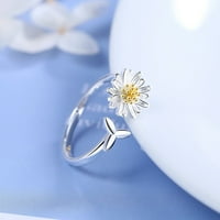 Пръстени за жени звънец за жени слънчогледов пръстен Моят слънчев пръстен отворен регулируем пръстен Коледни бижута Подарък Жени момичешки пръстени за тийнейджърки момичета