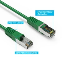 10ft cat5e Закрита ethernet мрежа за зареждане на кабелни крака gigabit lAN мрежов кабел rj високоскоростен пластир кабел, зелен кабел, зелен