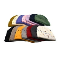 Зимни шапки за шапки за мъже жени плетена шапка дебела мека топла дебела шапка без качулка, подходяща както за мъже, така и за жени шапки
