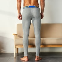 Мъжки панталони Просвета Мъжки печат памук Дишащи спортни гамаши Термични дълги джоуни бельо панталони Флаш кирки