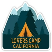 Любители лагер Калифорния Сувенир Винилов стикер Стикер за къмпинг дизайн на палатка