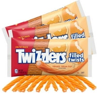 Twizzlers запълнени обрати, бонбони за поп женско биле с оранжев крем, от 3, на торба