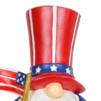 Exhart Patriotic USA GNOME STATUES, TALL, смола, многоцветна САЩ