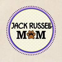 Cafepress - Jack Russell Dog Mom Tote Bag - Natural Canvas Tote Bag, Платна чанта за пазаруване