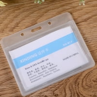 Хоризонтален държач за идентификация на замръзнал цвят твърди пластмасови значки Паспорт РАЗРЕШЕНИЕ ИМЕ ИМЕ ТАГ