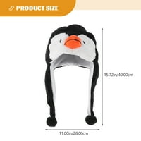 Еластична шапка за животни очарователна зимна шапка за пингвин плюшена универсална шапка зимна доставка