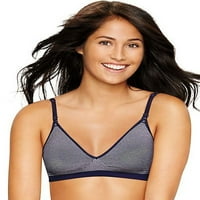 Hanes Ultimate® Comfy Support Comfortfle Fit® Wirefree Bra Anchor Navy Mini Stripe 2xl жени