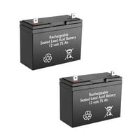 Batteryguy ELS EDS12800A Замяна 12V 75AH Батерия - Марка на батерията Екстивалент