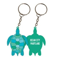 Метален ключодържател на Ocean City Maryland Turtle