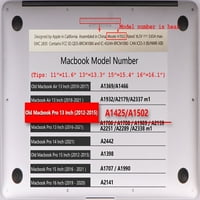 Kaishek Hard Case Shell Cover, съвместим с 2015 2014 2013 End Rel. Old MacBook Pro 13 с ретина дисплей без CD-ROM USB-C модел: A1502 A Портрет 75_1