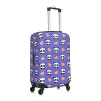 Полиестер еластичен багаж, сладък сърца любов панда модел прахоустойчив куфар защитник