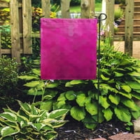 Розово абстрактно просто цветно, състоящо се от хексагони лилав неонов модел градински флаг декоративен флаг къща банер