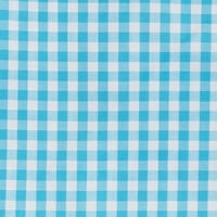 Jacob Alexander Men's Gingham Checkered Pattern Предварително обвързано Clip-On Bow Tie-Turquoise