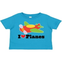 Inktastic I Love Planes Сладкият самолет подарък за малко дете или тениска за момиче