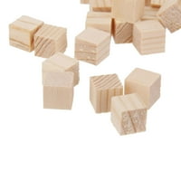 Чисто висококачествено дървено квадратни мини кубчета дърво декоративно разкрасяване за изработка на занаяти