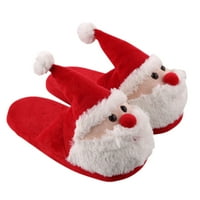 Мултицертни коледни бебешки руно чехли за, меки обувки за ясли на Дядо Коледа