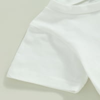 Coduop Kid Boys Boho Pants Костюм, тениска с къси ръкави за тениска + шпиндрифтен шорт шорти Комплект комплект