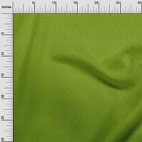 OneOone памучна копринена зелена тъкан азиатска флорална блок тъкан за шиене на отпечатана занаятчийска тъкан край двора