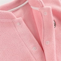 Holloyiver Boys Girls Polar Fleece Juge Winter Dest Togh Toppy Tukwear Училищни униформи за момчета Малче от руно яке размер 6Mouth-4years