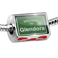 Зеленият път на мънистата добре дошли в Glendora Charm пасва на всички европейски гривни
