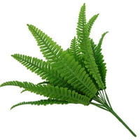 Изкуствени папратни листа, стена висящи тревни листа изкуствени зеленина симулация листен булчински сватбен букет -