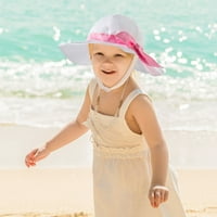 PUAWKOER бебе момиче слънчева шапка на открито плажна шапка с широки шапки слънцезащитна защита бебе слънчева шапка шапка шапка с шарка лятна шапка женска тъкан