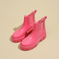 Снежни ботуши жени без приплъзване се разглобяват с памук вътре в дъждовни ботуши на открито гумени водни обувки Жени обувки Dot Rooster