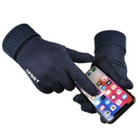 OALIRRO Зимни топли ръкавици се занимава с разчистване мъже зимни ръкавици топли сензорен екран ръкавици ветровити ръкавици за мъже
