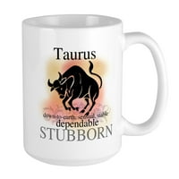 Cafepress - Taurus the Bull Голяма халба - Оз керамична голяма халба